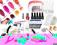 ZESTAW MANICURE HYBRYDOWY 5x lakier lampa aceton