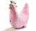 Poduszka Kura babci Dany Polar Bears Dusty Rose -