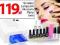 12x Lakiery Hybrydowe LAMPA UV baza top primer BIG
