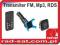 Transmiter FM MP3 RDS SD-MMC USB Jack 4GB URZ0450