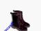 ZARA lakierowane botki MARTENSYr.25 burgund WIOSNA