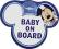 TABLICZKA BABY ON BOARD MICKEY MOUSE DISNEY HIT!!!