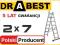 Drabina aluminiowa 2x7 stopni stopniowa - DRABEST