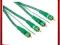 Kabel 2X CINCH - 2X CINCH + sterowanie 5M ZIELONY