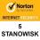 NORTON INTERNET SECURITY 5 komputerów 1 rok BOX