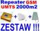 REPEATER 2000m2 wzmacniacz GSM 3G UMTS lcd ZESTAW!