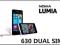 Nokia Lumia 630 Dual SIM Czarna +Obudowa F.Vat 23%