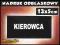 KIEROWCA MAŁA CZARNA NASZYWKA ODBLASKOWY NADRUK