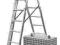 Drabina Krause TR 3x9 szczebli wys. rob. 6,20 m