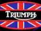 TRIUMPH Flag UK - naszywka - UNIKAT - duży wybór
