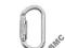 Karabinek Oval stalowy Twist Lock A425, CT