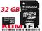 Karta pamięci microSD SDHC 32GB telefonu aparatu