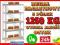 REGAŁ MAGAZYNOWY METALOWY 180x90x40 5 PÓŁEK 1250KG
