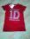 CZERWONY T-SHIRT 1D nowy RESERVED rozm.158 cm.