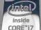 Naklejka Intel CORE i7 Metal Oryginalna. (lp.2)