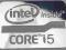 Naklejka Intel CORE i5 Metal Oryginalna. (lp.4)