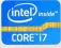 Naklejka Intel CORE i7 Oryginalna. (lp.17)