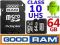 KARTA PAMIĘCI 64GB CLASS 10 GOODRAM MICRO SDCX UHS