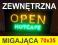 OPEN Reklama LED - Zewnętrzna, migająca