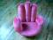 fotelik kręcony różowa dłoń włoski
