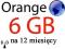 Internet Orange Free Ponad 6 GB Ważne ROK LTE.