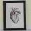 SERCE HEART plakat obrazek ramka retro vintage