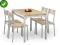Zestaw stołowy MALCOLM sonoma stół + krzesła (1+4)