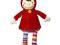 Duża szmaciana lalka Czerwony Kapturek Ebulobo