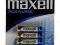 *4 SZT* BATERIA MAXELL ALKALINE R03 LR3 AAA WRO