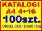 DRUK KATALOGÓW KATALOGI 4+16 100 sztuk