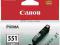 Tusz Oryginalny Canon CLI-551 Gray MG6350 GRATIS!