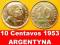 ARGENTYNA,  10 Centavos 1953