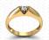 Złoty pierścionek z brylantem 0,04 ct Zaręczynowy