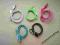 Kabel Nylon Plecionka Iphone 5 6 ios7 ios8 1m metr