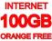 INTERNET ORANGE FREE 100GB 50GB + 5X10GB 01.2016 !