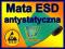 MATA ANTYSTATYCZNA ESD 60x25x0,15cm OPASKA PRZEWÓD