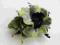BROSZKA filc filcowa kwiat zielony szary czarny