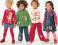 PAKA SUPER MODNYCH UBRAŃ DLA DZIEWCZYNKI 5-7 LAT