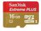 Extreme Plus microSDHC 16GB UHS-I class 10 80 MB/s