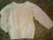 Sweterek, sweter H&amp;M, ecru, rozm. 9-12 m-cy