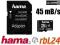 HAMA 16GB KARTA MICROSD SDHC 45MB/s CLASS10 -- 24h