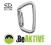 Karabinek D-SHAPE STEEL (twist lock) CT