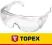 Topex Okulary ochronne, białe 82S108