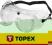 Topex Gogle ochronne, białe 82S109