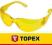 Topex Okulary ochronne, żółte 82S116