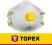 Topex Półmaska przeciwpyłowa z 1 zaworkiem FFP2, 2