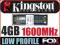 KINGSTON 4GB 1600MHZ DDR3 Pamięć Ram KVR16N11S8/4