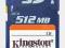 Karta SD Kingston 512 MB Secure Digital 512MB