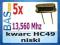 Kwarc niski 13,560 MHZ HC49 _ 5 sztuk