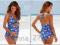 Tankini ciążowe *Navy Floral Print* r.40(L)